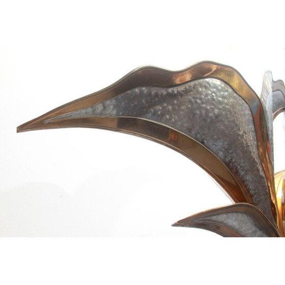 Image 1 of Vintage floor lamp in brass by Henri Fernandez for Honore, France 1970s