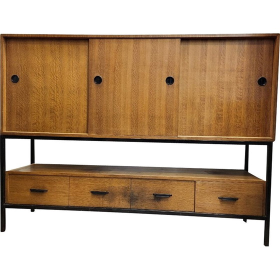 Image 1 of Vintage teak wood storage cabinet
