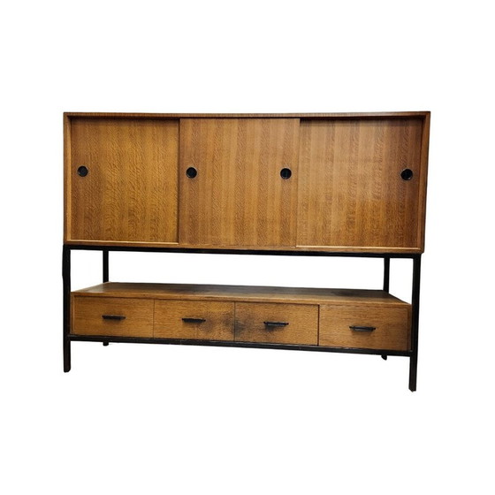 Image 1 of Vintage teak wood storage cabinet