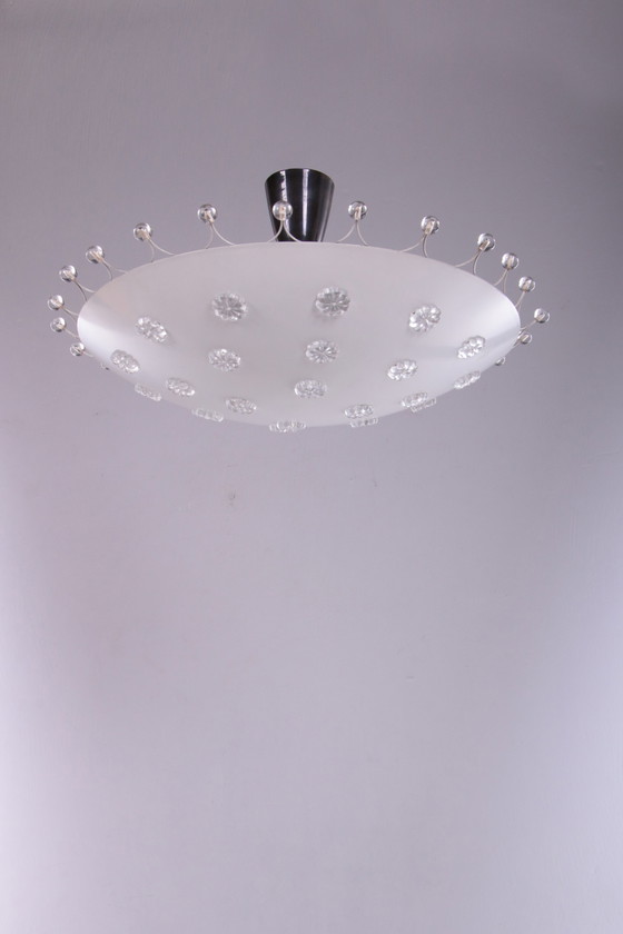 Image 1 of Emil Stejnar ceiling lamp for Rupert Nikoll Austria 1950s