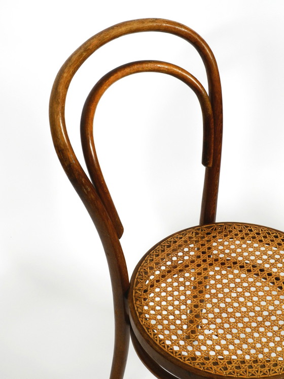 Image 1 of Two Original 1930S Coffee House Chairs Made Of Bentwood With Cane Weave By Zpm Radomsko Poland, A Former Thonet Factory