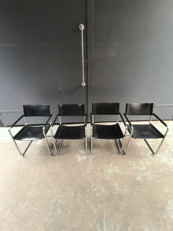 Image 1 of 4x Mart Stam model s 34 chairs