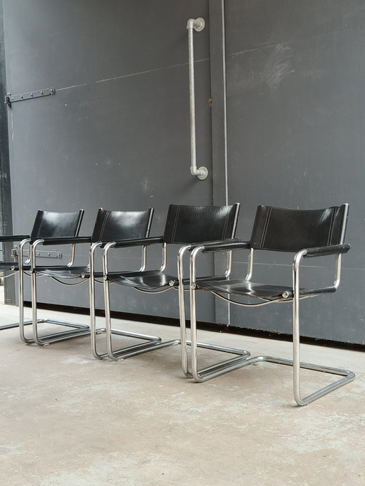 4x chaises Mart Stam modèle s 34