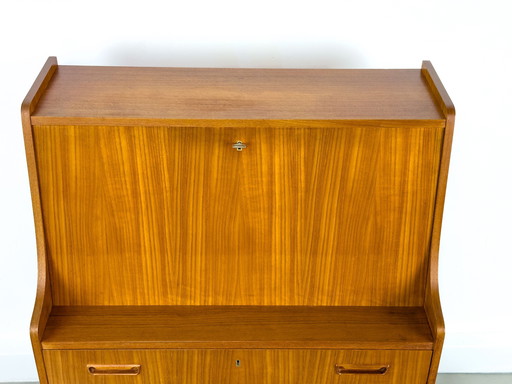 Danish teak secretary by Tibergaard, 1960s