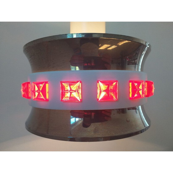 Image 1 of Set of 3 vintage pendant lamps Vitrika, Sweden 1970