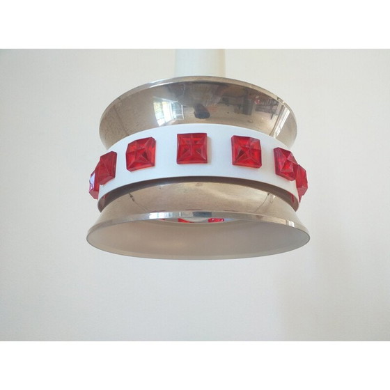 Image 1 of Set of 3 vintage pendant lamps Vitrika, Sweden 1970