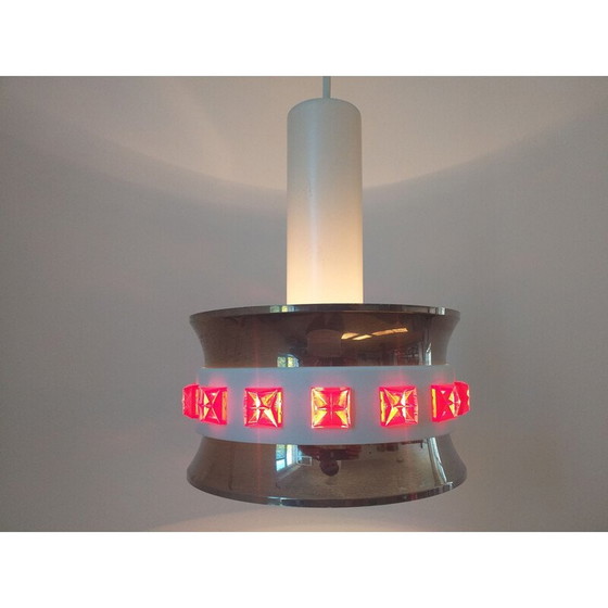 Image 1 of Set of 3 vintage pendant lamps Vitrika, Sweden 1970