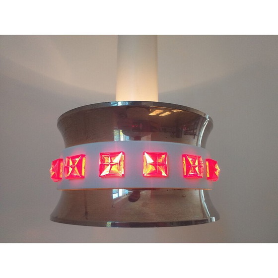 Image 1 of Set of 3 vintage pendant lamps Vitrika, Sweden 1970