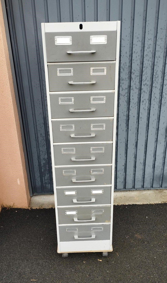 Image 1 of Meuble De Métier Design - Indus - Patrimoine Industriel - Époque Vintage