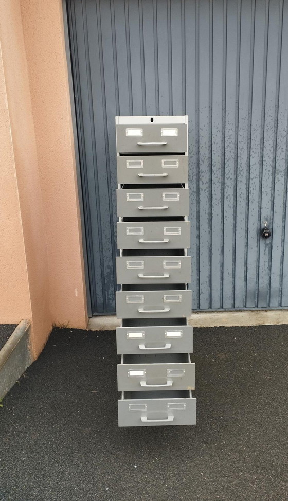 Image 1 of Meuble De Métier Design - Indus - Patrimoine Industriel - Époque Vintage