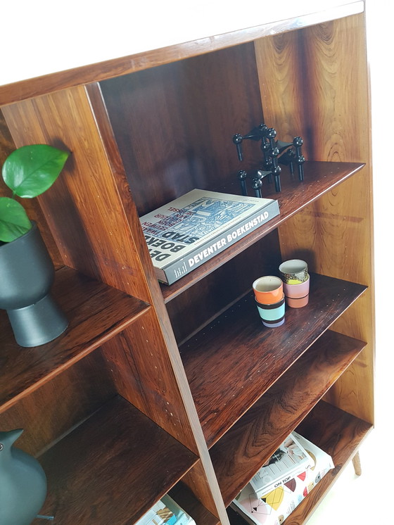 Image 1 of Bibliothèque vintage danoise en bois de rose Hundevad