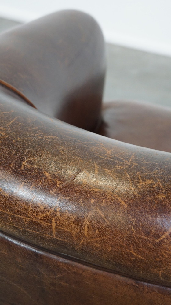 Image 1 of Sheep leather club chair