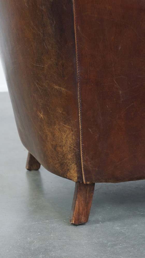 Image 1 of Sheep leather club chair