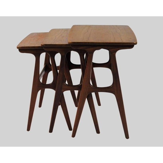 Image 1 of Danish vintage nesting tables in teak, 1960s