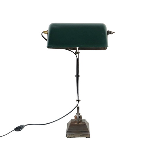 Image 1 of Art Deco Industrial Notary Lamp 