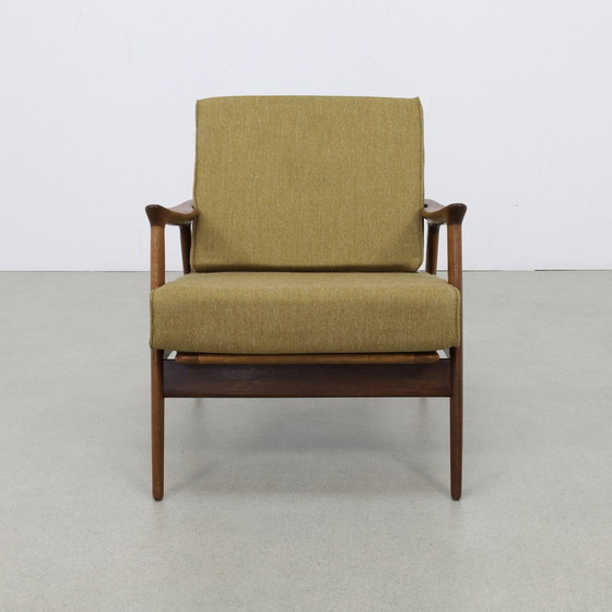 Image 1 of Fauteuil Teck 1960 reupholstered Danish