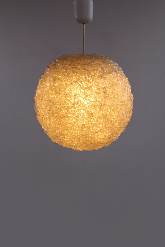 Image 1 of otaflex Lampe suspendue vintage avec une belle texture grossière, 1960 Allemagne