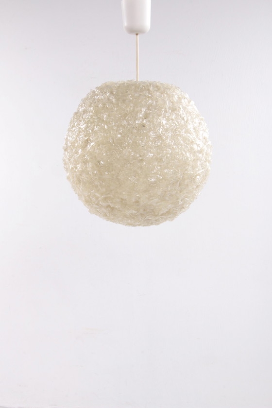 Image 1 of otaflex Lampe suspendue vintage avec une belle texture grossière, 1960 Allemagne