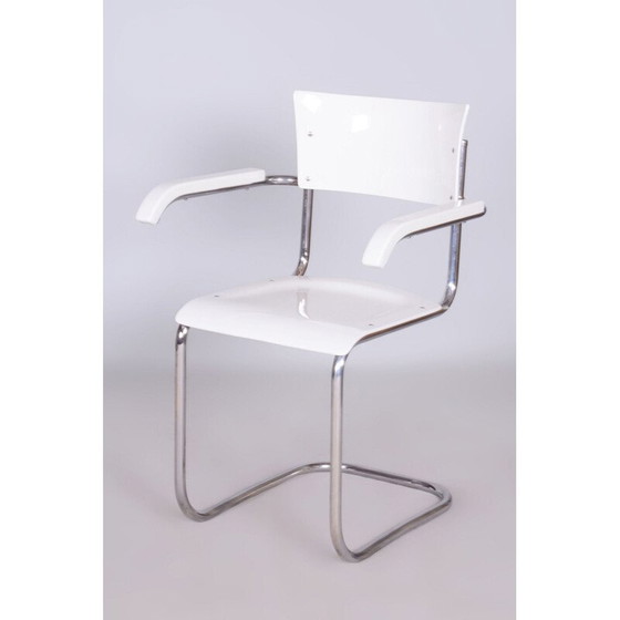 Image 1 of Pair of vintage Bauhaus armchairs in chrome steel by Mart Stam, Germany 1930