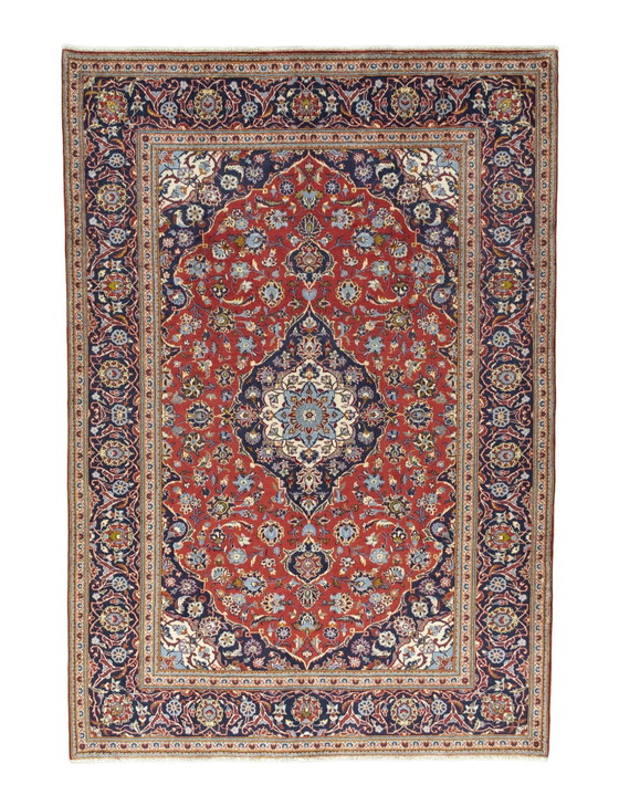 Image 1 of Hand-knotted Keshan Cork Rug - 291 X 201 Cm