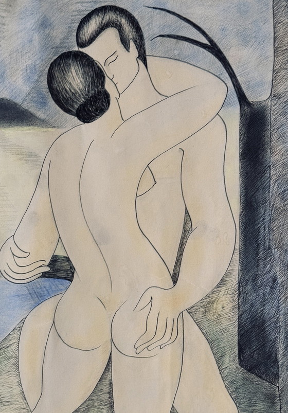 Image 1 of Augusta Berbuto 1914-1986 / Couple Embracing About 1950