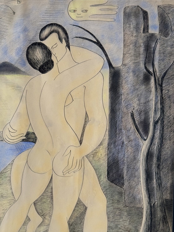 Image 1 of Augusta Berbuto 1914-1986 / Couple Embracing About 1950