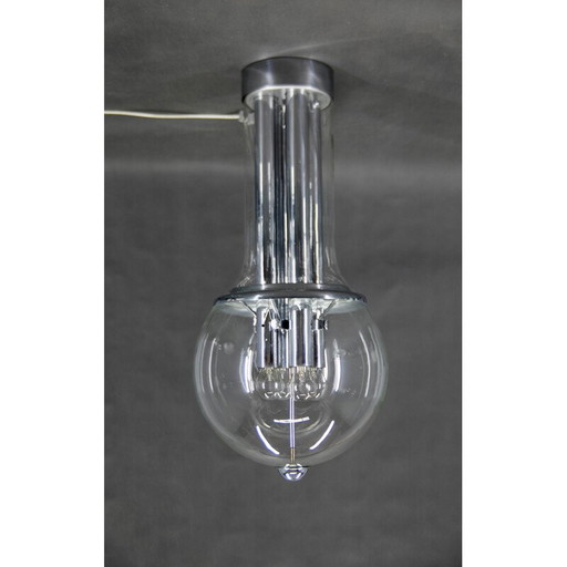 Vintage Brutalist ceiling lamp, Czechoslovakia 1970s