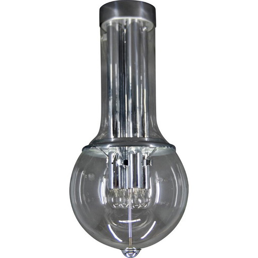 Vintage Brutalist ceiling lamp, Czechoslovakia 1970s