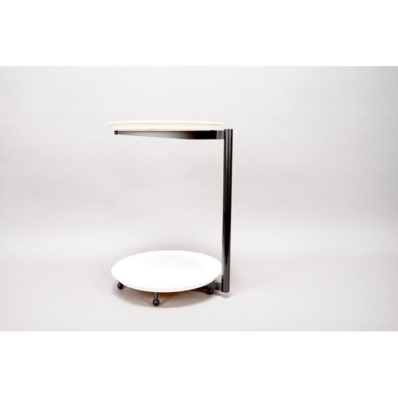Image 1 of Tavolino vintage in metallo e plastica di Cassina, Italia 1989
