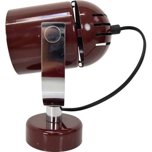 Vintage metal and chrome wall lamp by Stanislav Indra for Combi Lux, Czechoslovakia 1970