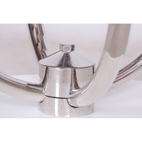 Image 1 of Vintage chromed steel flower stand by Vichr a spol, Czechoslovakia 1930