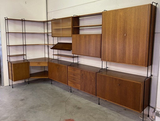 Omnia Shelf System In Teak By Ernst Dieter Hilker 1960S