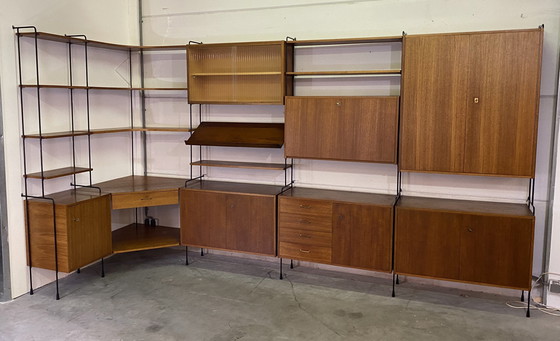 Image 1 of Omnia Shelf System In Teak By Ernst Dieter Hilker 1960S