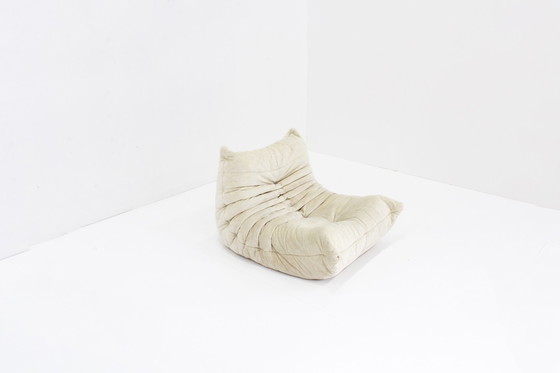 Image 1 of Poltrona originale vintage Togo Ligne Roset in velluto beige