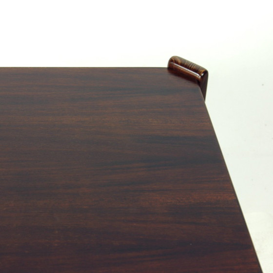 Image 1 of Dark Beech Coffee Table By Hikor Pisek Czechoslovakia 1980S