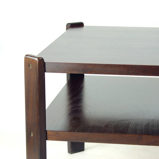 Image 1 of Dark Beech Coffee Table By Hikor Pisek Czechoslovakia 1980S