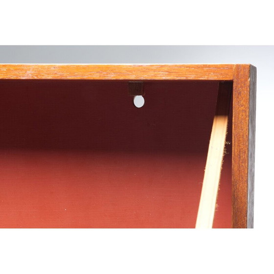 Image 1 of Vintage teak and lacquered wall safe by Adam Hoff and Paul Ostergaard for Virum Mobelsnidkeri, Denmark 1960