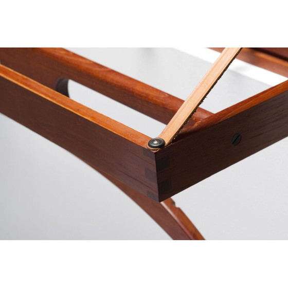 Image 1 of Vintage teak and lacquered wall safe by Adam Hoff and Paul Ostergaard for Virum Mobelsnidkeri, Denmark 1960
