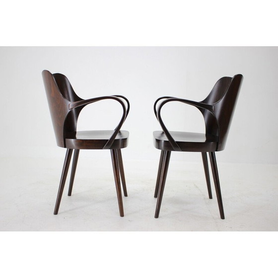 Image 1 of Pair of vintage armchairs by Oswald Haerdtl for Ton, Czechoslovakia 1950