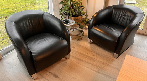 Image 1 of 2x Natuzzi Armchairs