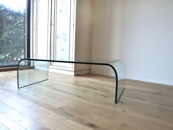 Image 1 of Fiam Italia glass coffee table by Angelo Cortesi