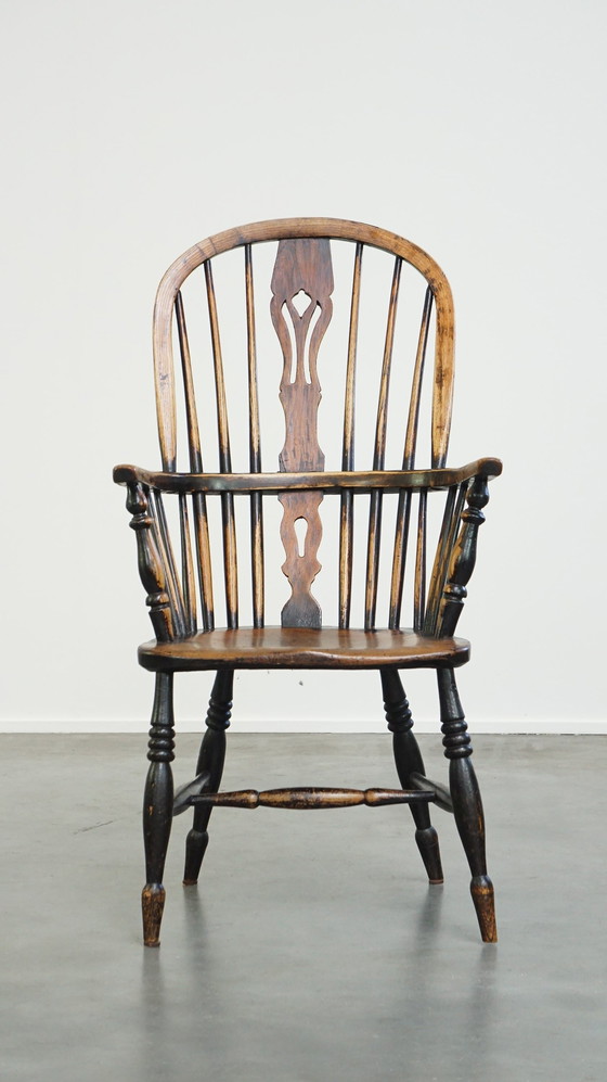 Image 1 of Wooden Dining Chair With High Back