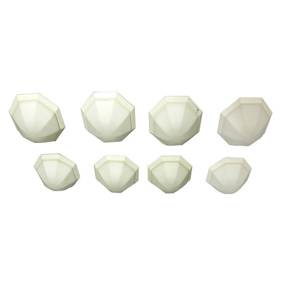 Image 1 of Lampada da soffitto vintage in metallo e vetro di Glasshütte Limburg, Germania, 1970