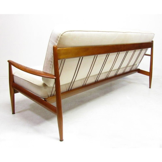 Image 1 of Divano vintage in teak di Grete Jalk per Francia e Daverkosen, Danimarca 1950