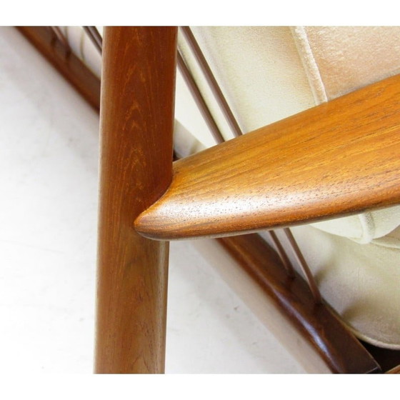 Image 1 of Divano vintage in teak di Grete Jalk per Francia e Daverkosen, Danimarca 1950