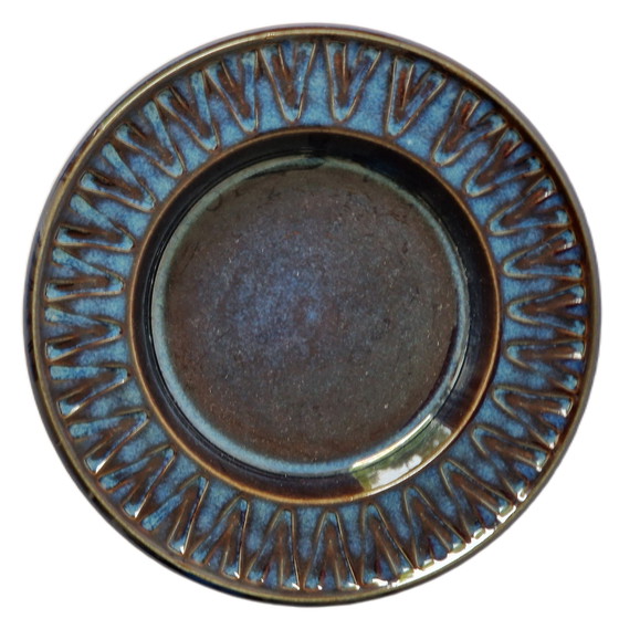 Image 1 of Søholm Stentøj - Blue Ceramic Bowl 3184 By Einar Johansen