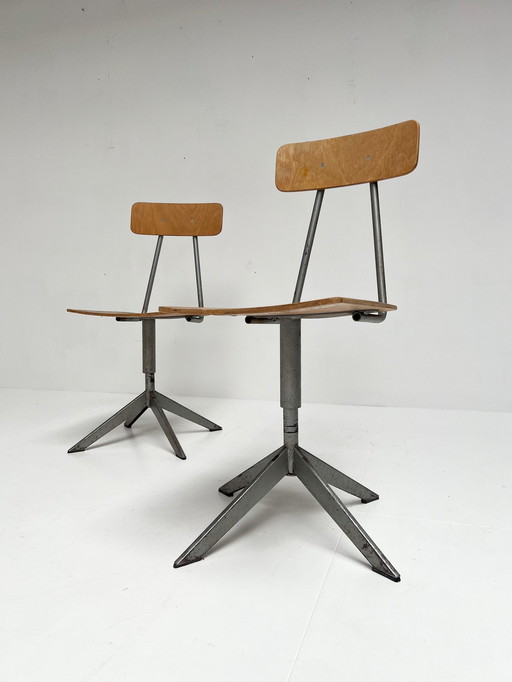 Height Adjustable (Office) Chair From Biofiz, 1960'S (Per Piece)