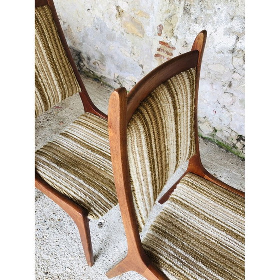 Image 1 of Set of 4 vintage teak chairs by R Huber& Co 1960