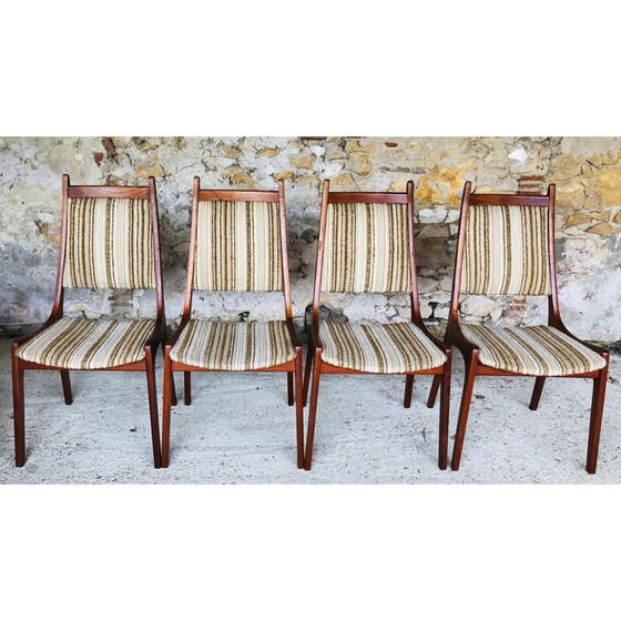 Image 1 of Set of 4 vintage teak chairs by R Huber& Co 1960