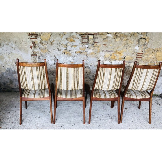 Image 1 of Set of 4 vintage teak chairs by R Huber& Co 1960